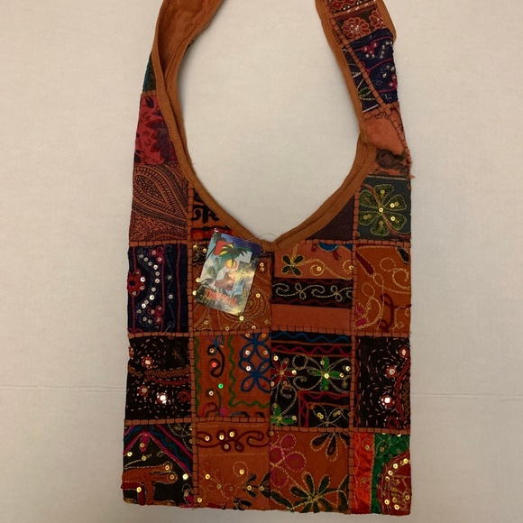 Indian Tropical Fashion Embroidered Sequins Bag - Picture 3 of 8